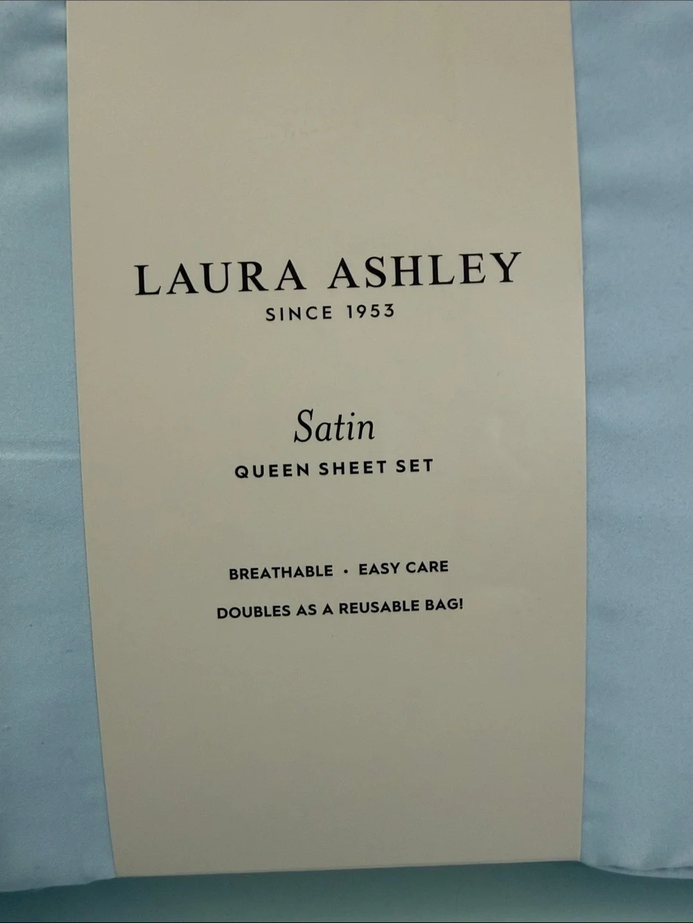 NWT Laura Ashley Satin Queen Sized Sheet Set